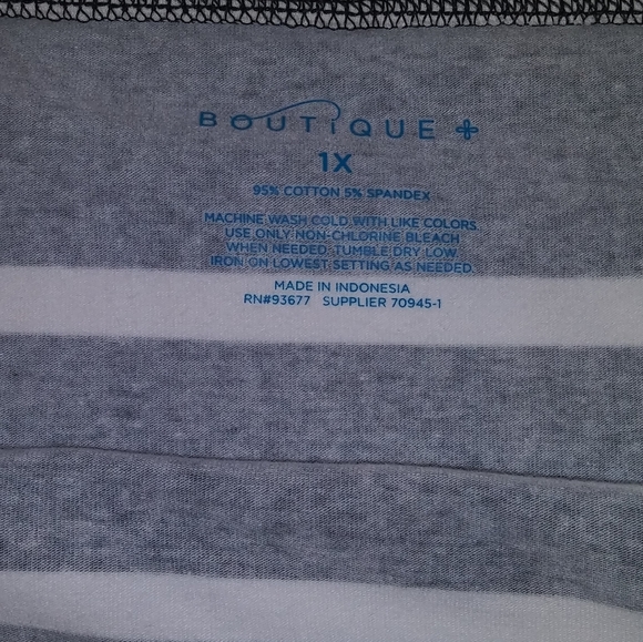 Boutique + Striped Stretch Pencil Skirt - Picture 4 of 4